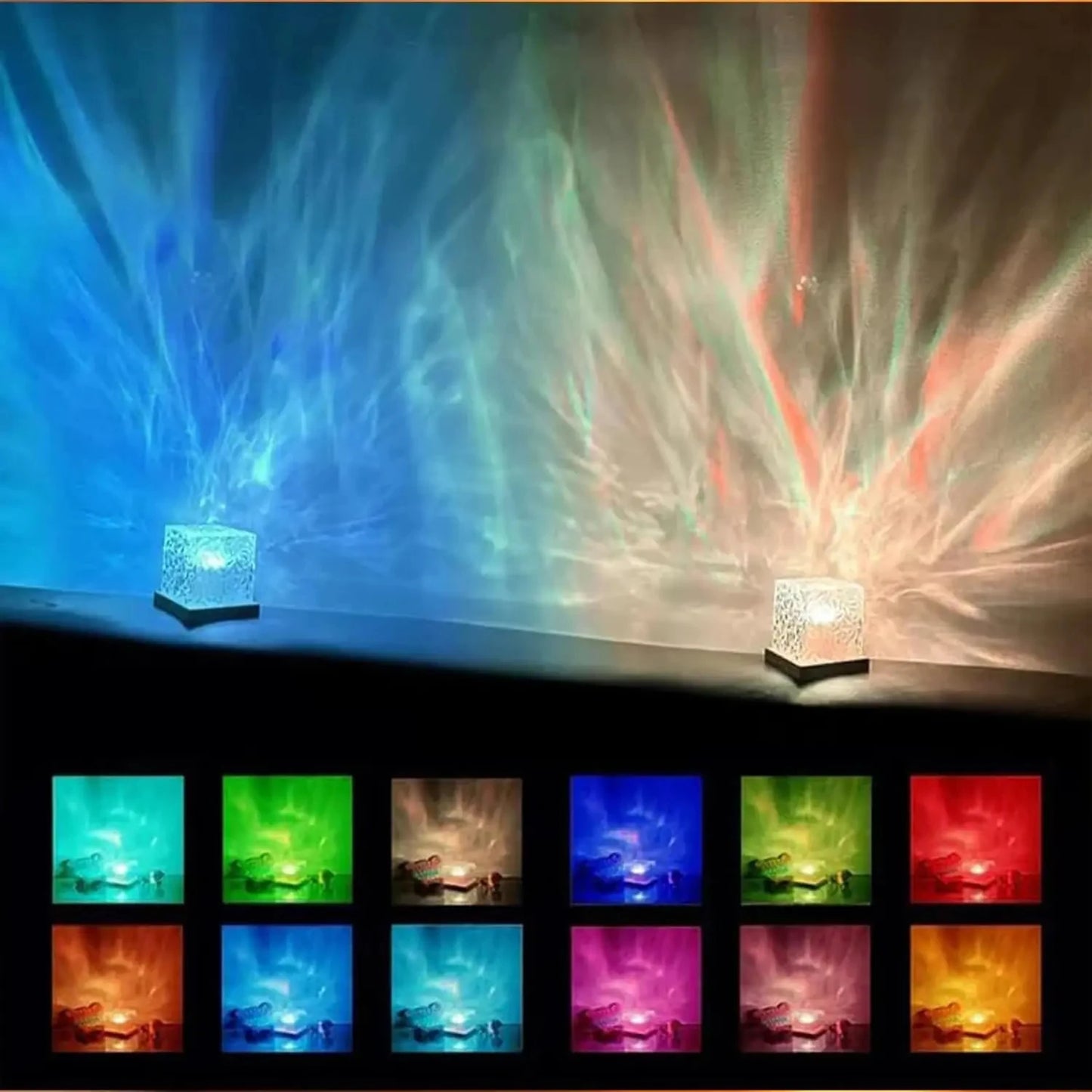 Transform Your Space with the Aurora RGB Bedside Lamp – 16 Colors of Relaxation and Ambiance